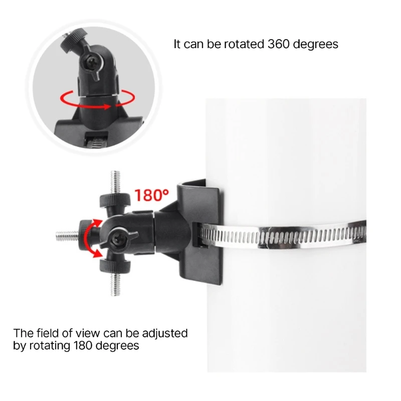 Suporte argola para câmera, suporte monitoramento para parede externa externa f19e