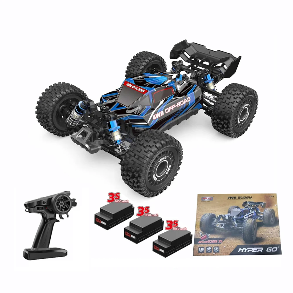 1/16 MJX  Hyper Go 16207 Brushless Rc Car 70km/h High Speed Drift Cars  2.4G 4WD Racing Car Off-Road Remote Control Truck