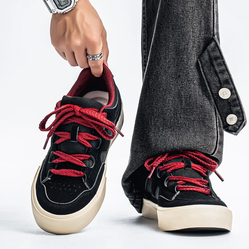 

DAWSRi Men’s Casual Sneakers – Stylish Navy Blue and Yellow Design with Cushioned Insole for Everyday Comfort