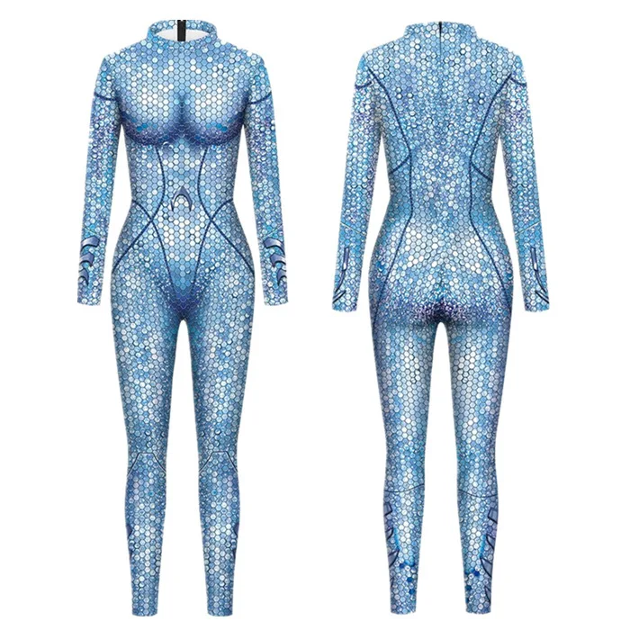 Halloween 3D Digital Printing Cosplay Zentai Suit Jumpsuit Adult Children Party Role-Playing Bodysuit Dress Up Costume Outfit