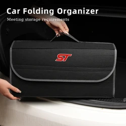 Car Trunk Storage Box Organizer Foldable Stowing Tidying Container Bag For Ford ST Racing Performance Explorer Focus Mk2 Mk3 Mk4