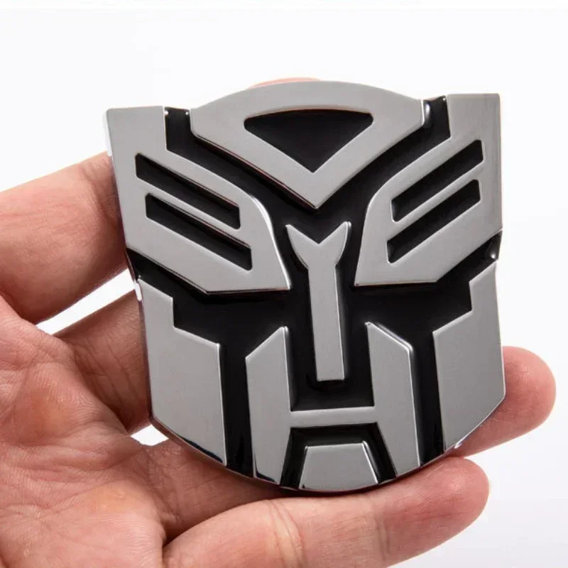 Novo transformador 3d adesivos de carro decepticons autobots logotipo emblema carro riscado adesivos cosplay acessórios de decoração de carro