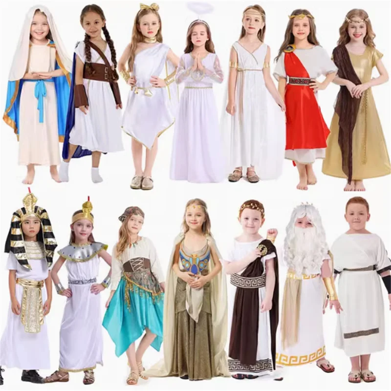 

Хэллоуин Костюм Принца Романская Девушка Эффед Мифологическая Свобода Godd Детский Костюм Полиэфирное Волокно 00%