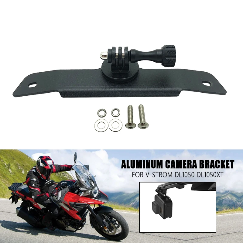 Fit For SUZUKI V-Strom VStrom DL 1050 Driving Recorder Camera Aluminum Bracket 1050XT DL1050 XT 2020-2023 Motorcycle Accessories