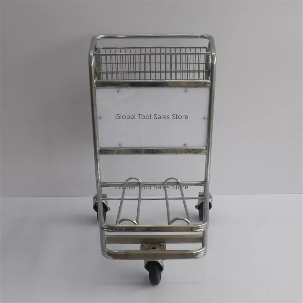 Three Wheels Airport Luggage Trolley Cart – Factory Direct, With Racks for Luggage Transport
