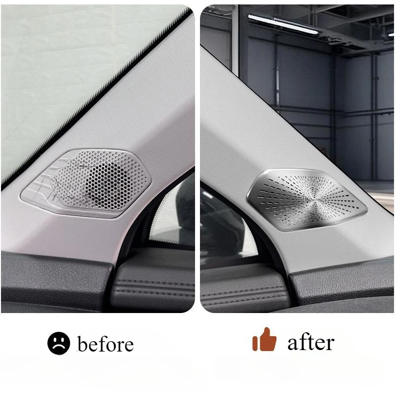 لجيلي أطلس Starray Boyue L 2024 2025 سيارة الداخلية مكبر صوت القرن غطاء الكسوة الباب مكبر الصوت غطاء الكسوة اكسسوارات #2