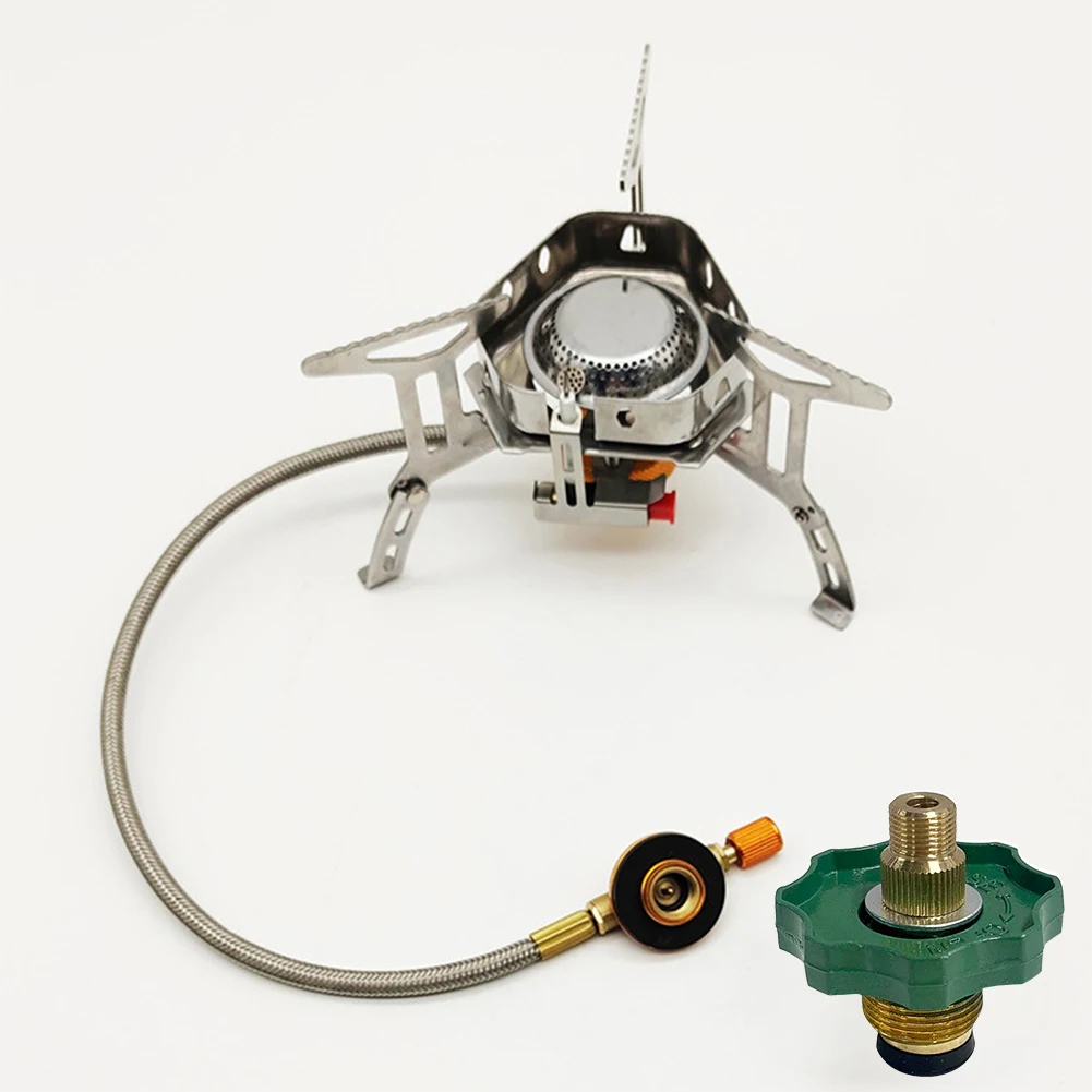 Outdoor Stove To LPG Tank Connector Liquefied Gas Cylinder Connector Zinc Alloy Camping Stove Accessories