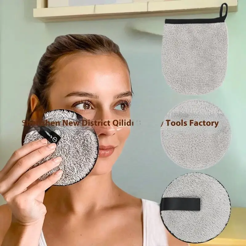 Rękawice do demakijażu wielokrotnego użytku z miękkiej mikrofibry, ręcznik do pielęgnacji twarzy, kosmetyczna ściereczka do oczyszczania twarzy, pielęgnacja skóry