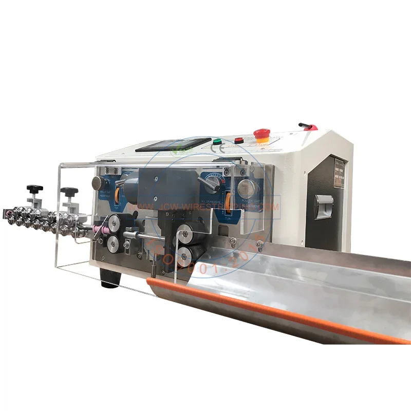 JCW-CS08 Automatic cat5 and cat6 cable making machine multi core wire cutting stripping peeling equipment