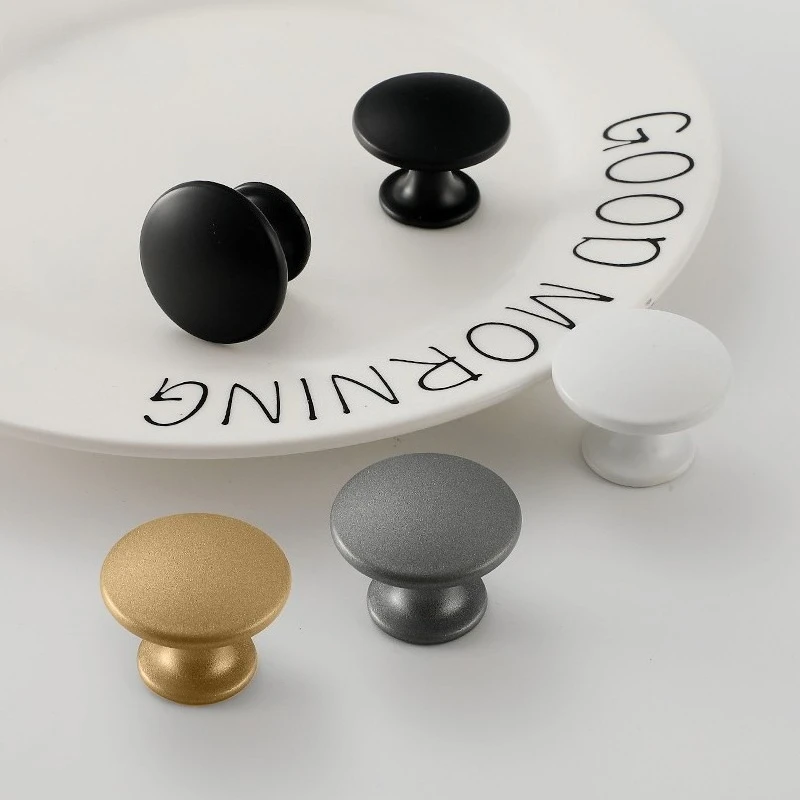 Aluminium Alloy Knobs for Furniture Modern Simple Knobs and Handles for Drawers Kitchen Cabinet Handles Shoe Cabinets Pulls