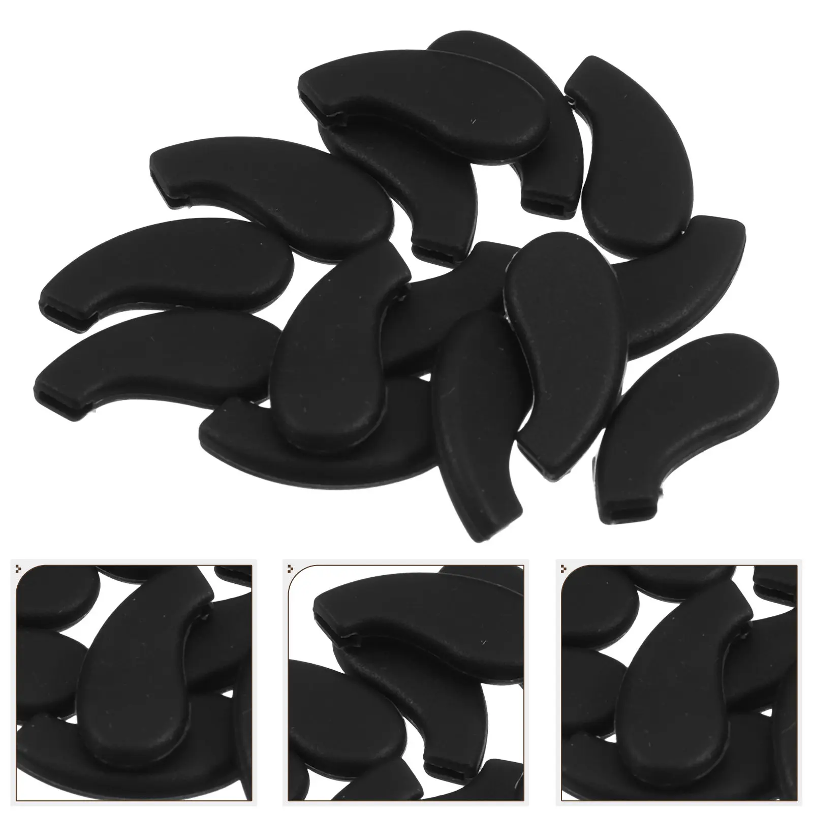 

10 пар силиконовых накладок на носоупоры для очков, противоскользящие, сменные, для снижения давления, для школы и активного отдыха