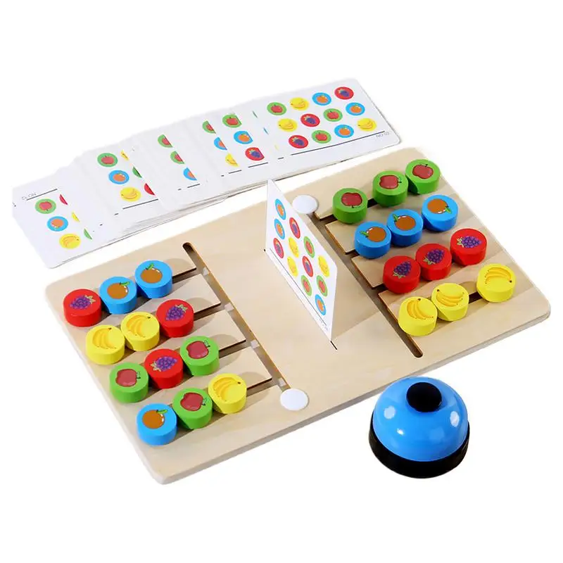 Slide Puzzle Wooden Puzzles For Kids Colorful Learning Toys Funny Matching Games For Birthday Parties Family Gatherings