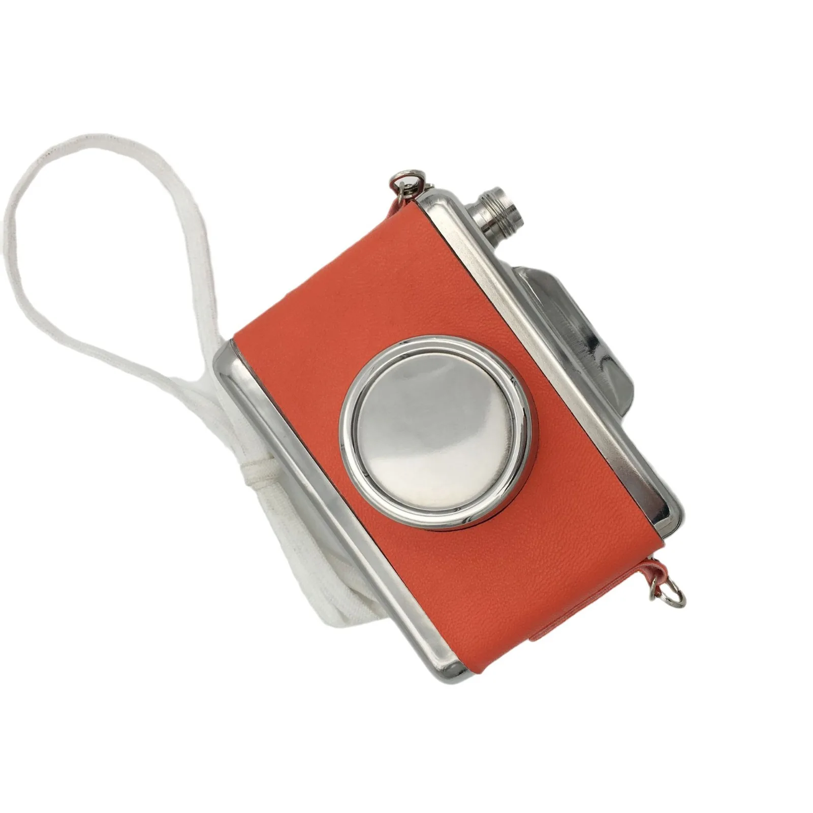 mini camera Portable food grade circle Flagon Whiskey Vodka Wine Pot Hip Flask Alcohol Drinking pocket Bottle outdoor camping