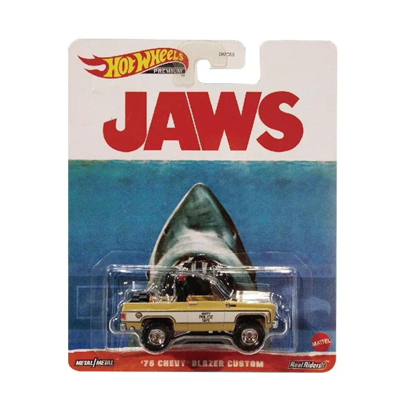 Hot Wheels-coche de Regreso al futuro para niños, entretenimiento Retro, cultura Premium 1/64, vehículos de Metal fundido a presión, Jaws Forza