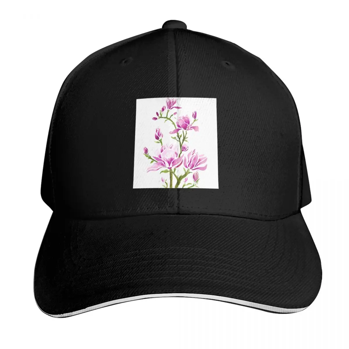 Pink Magnolia Baseball Cap Unisex for Men Women Outdoor Golf Running Hiking Summer Beach Travel