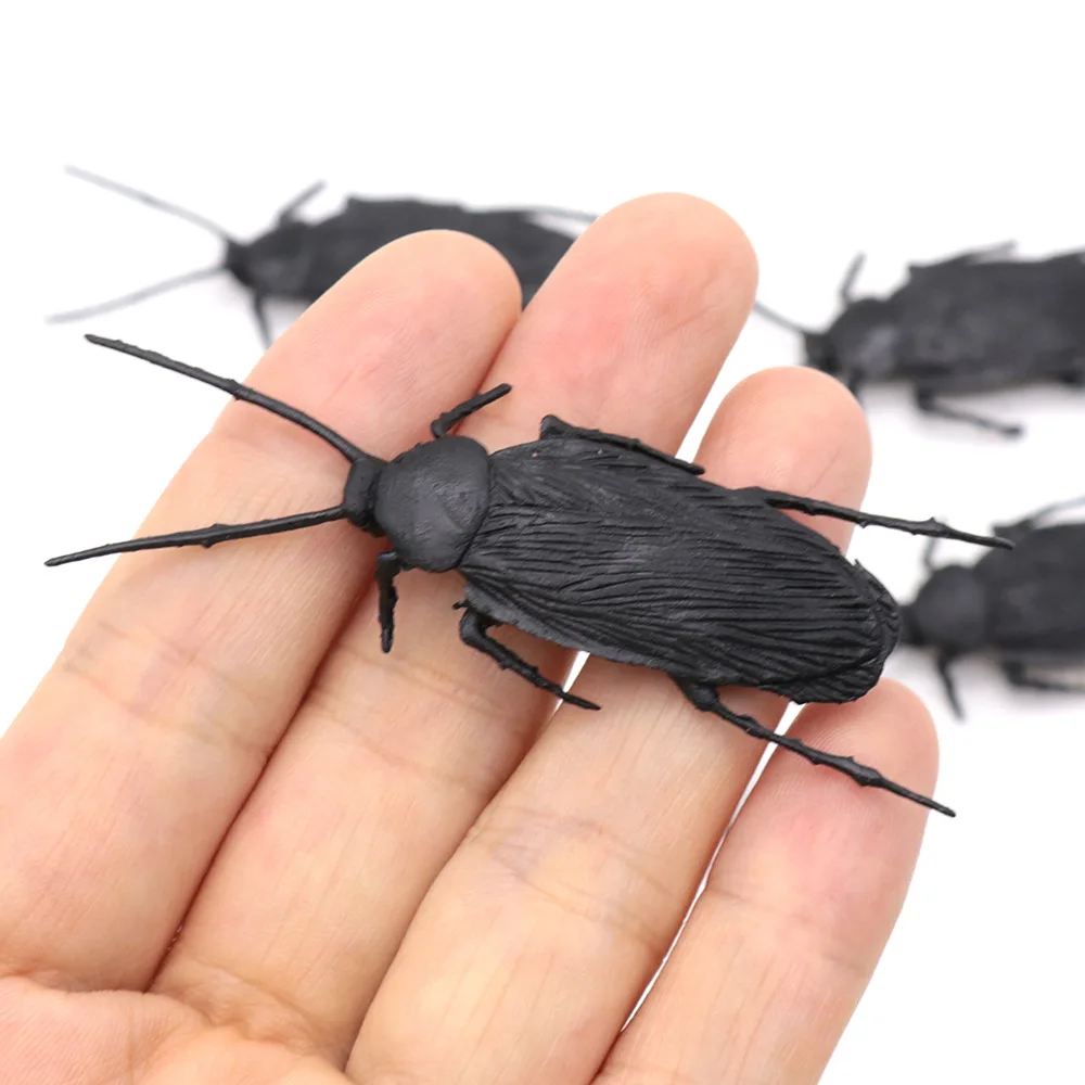 

10PC funny toy fake cockroach centipede insect toy prank simulator disgusting scary spoof toy of the whole Rick