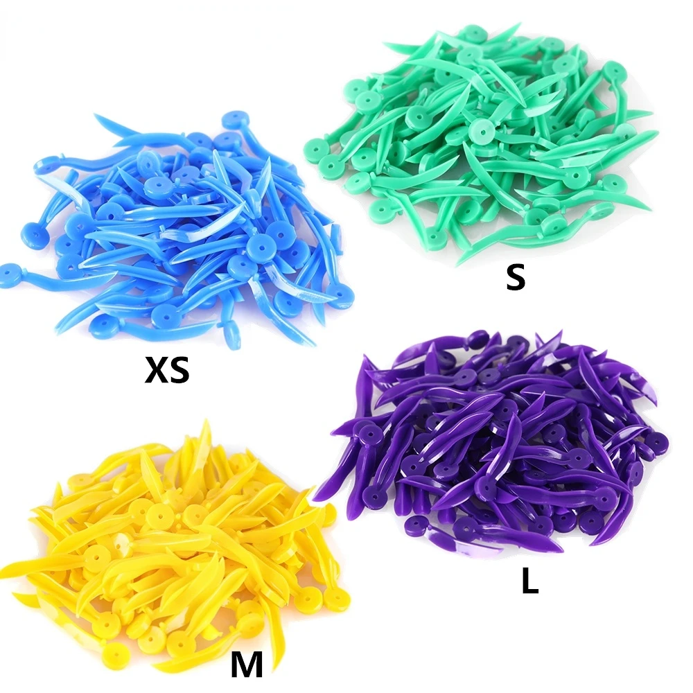 AG 100pcs/Box Dental Wedges Tooth Gap Wedge with Holes Size Large Medium Extra Small Small Dentistry Disposable