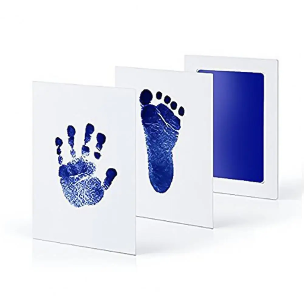 Baby Footprint Kit Skin Baby Handprint Kit Ink-free Baby Footprint Handprint Kit for Newborns Pets Clean Safe for Precious