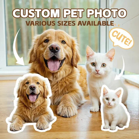 Custom Stickers of Pet Waterproof Personalized Stickers of Your Photo Cute Custom Logo labels for Laptop Cup,Birthday Party Deco