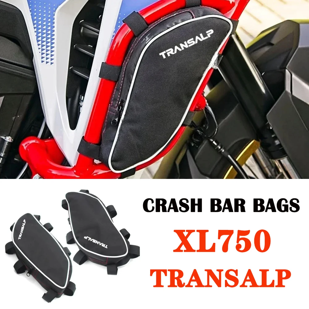 for Honda XL750 Transalp Frame Bags Bumper Repair Tool Placement Bag XL750 Transalp Accessories Motorcycle Crash Bar Bags