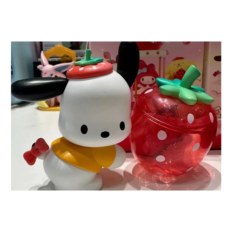 Miniso Sanrio Aardbei Boerderij Serie Kulomi Pacha Hond Melodie Pudding Hond Grote Oren Blinde Doos Figuren Pop Cadeau Ornamenten Speelgoed