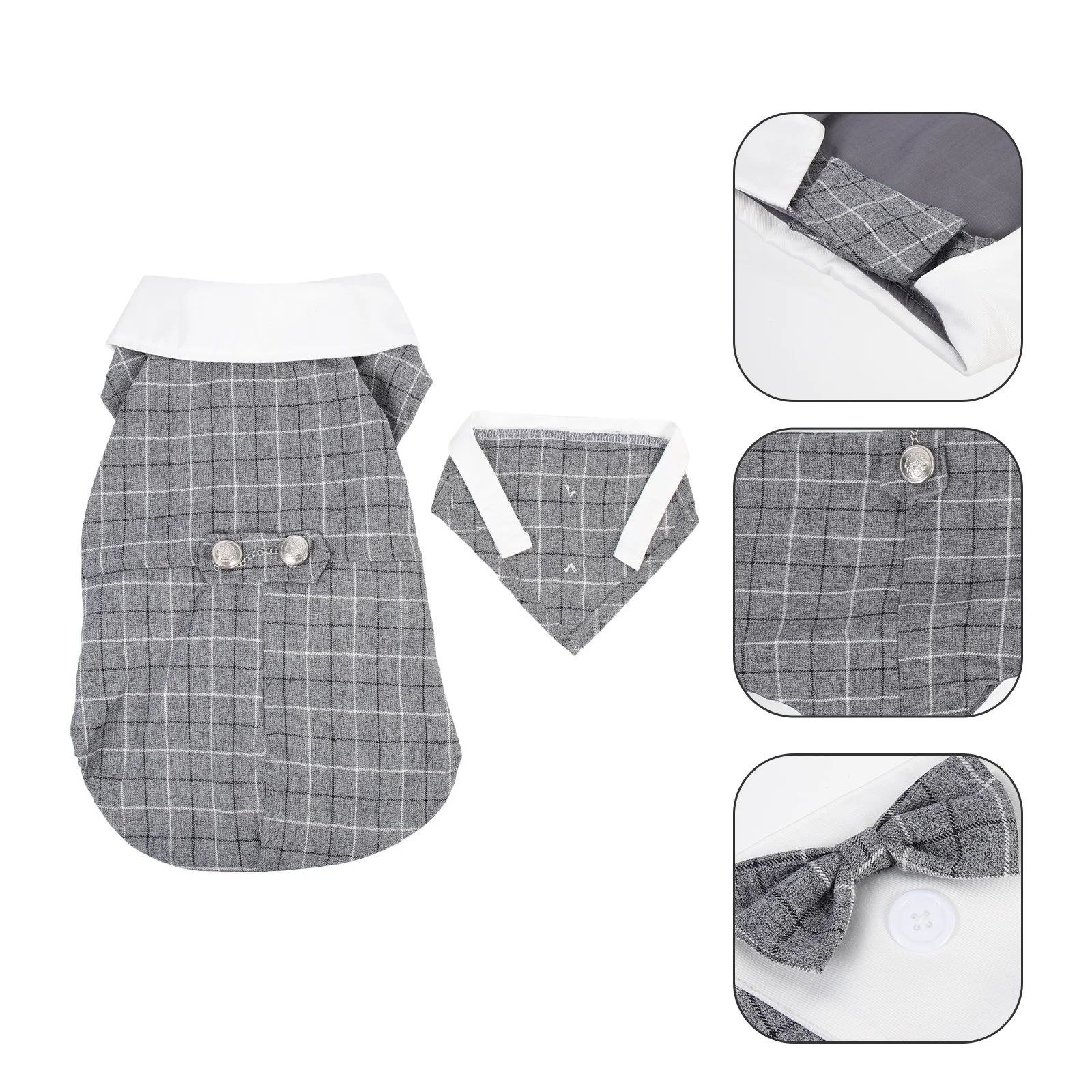 

Pet Formal Tuxedo Dog Wedding Suit Vintage Stylish Comfortable Bow Tie Decorative Clothes for Dogs Dog Clothes