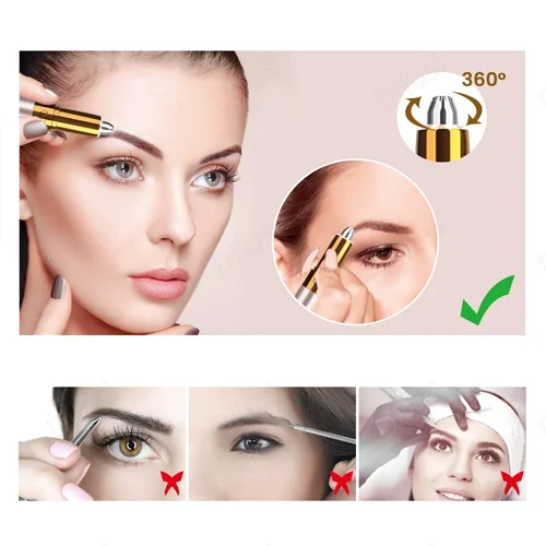 

USB rechargeable safe residual eyebrow organizer with sweat organizer LED design A598-133 eyebrow/nail management eyebrow