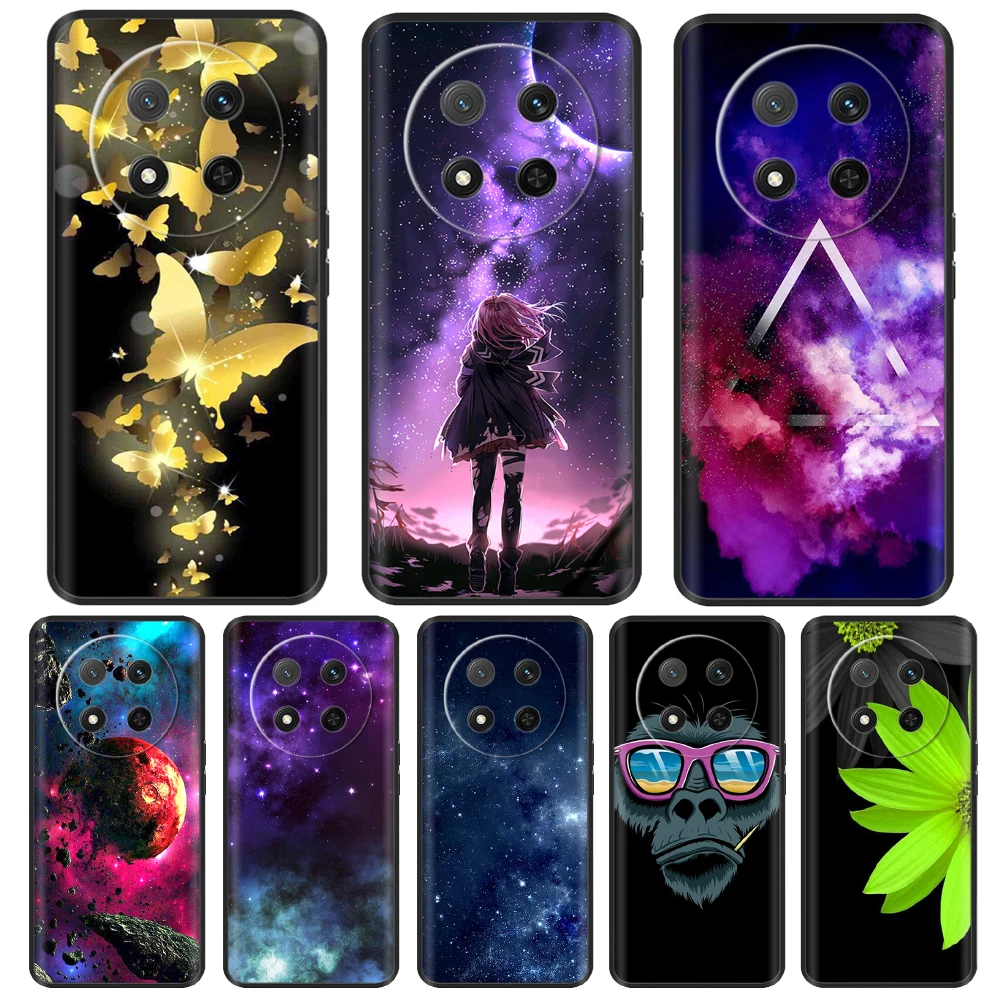 For Honor X9c Case honorX9C Cool Painted Silicone Case Soft TPU Phone Cover for Honor X9C X 9C Cases Protective Matte Fundas