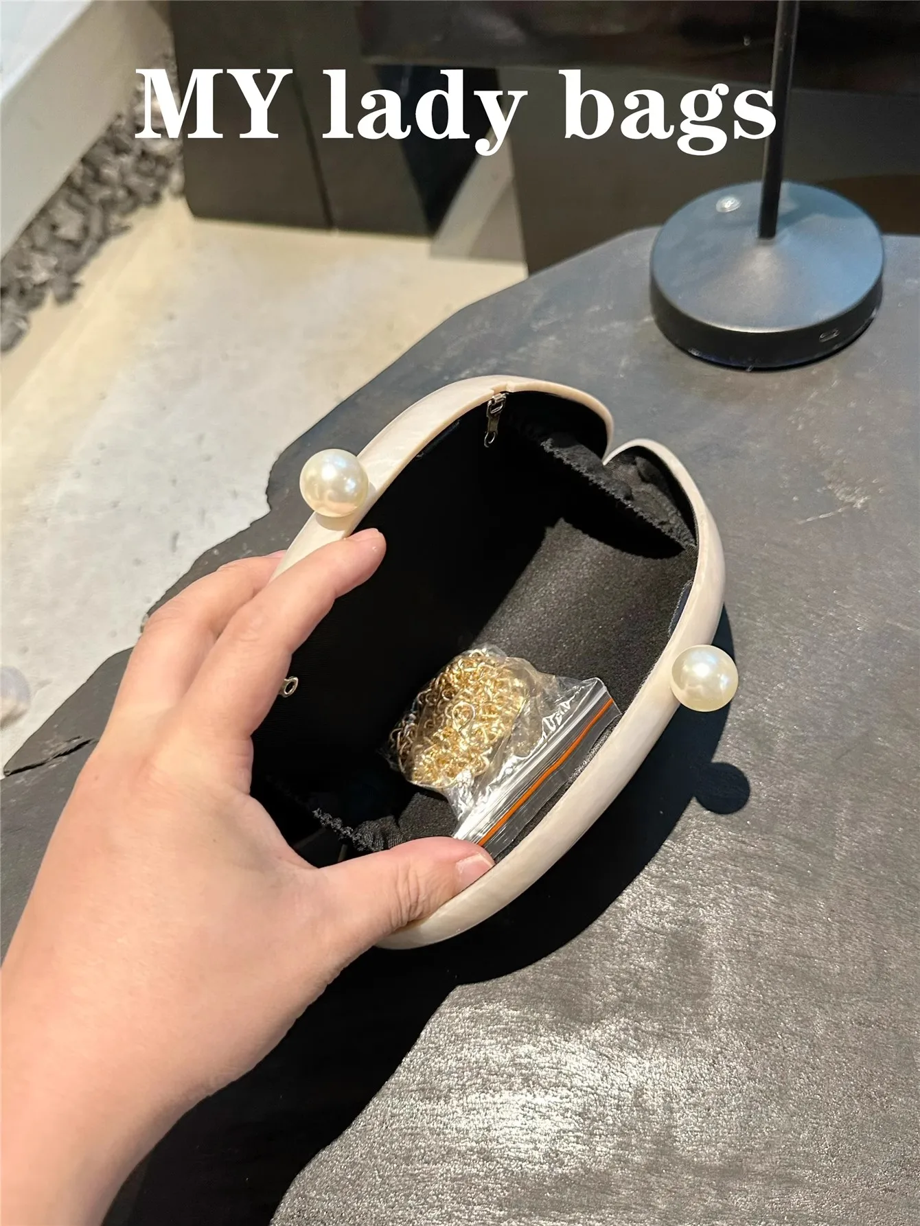 

Shimmer Acrylic Shell Bag Luxury High Quality Women's Handbag Fashion Evening Bag Wedding Party Clutch Purse Crossbody Bag