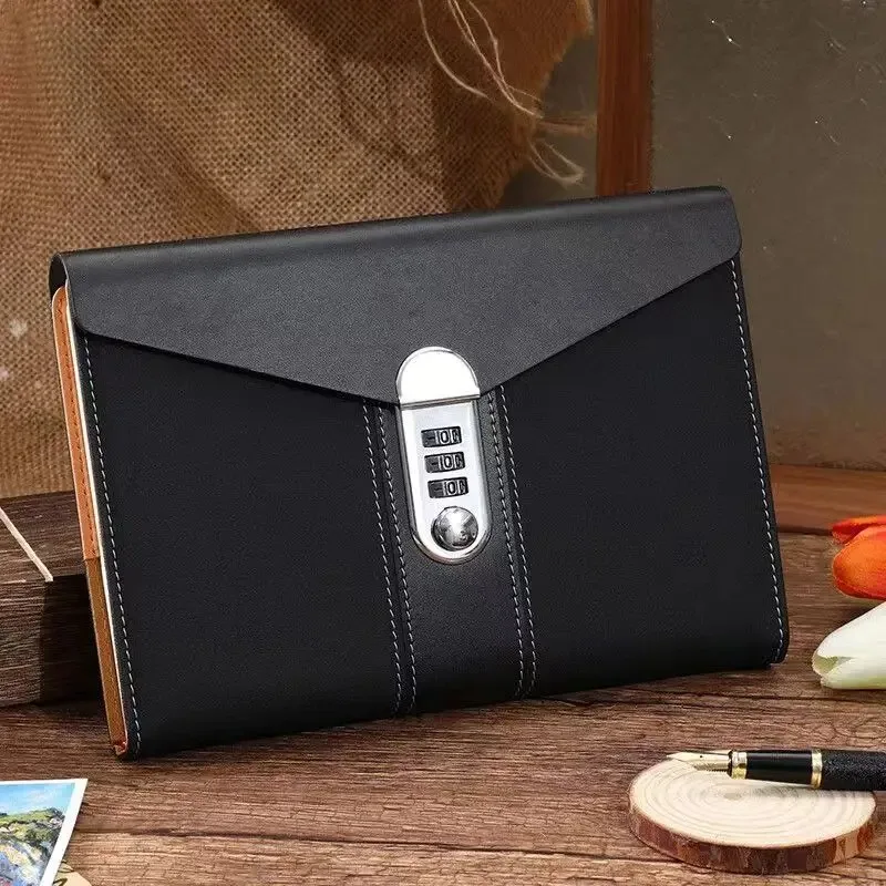 A5 Notebook Lock Notes Student Girl Privacy Secret Password Notebook 240 Pages Handbook Office Agenda Planner School Stationery