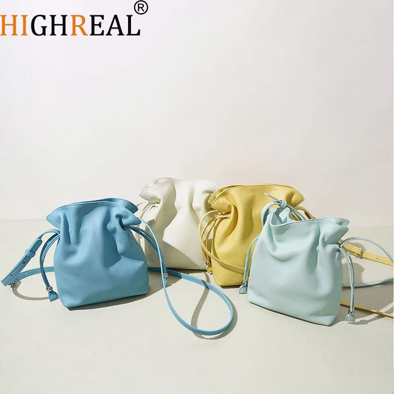 

Сумка через плечо HIGHREAL конфетных цветов, маленькая квадратная сумка-кроссбоди, модная сумка-пельмень на шнурке, повседневная сумка-кошелек для монет, сумка-ракушка для вечеринок