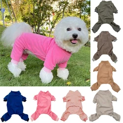 Soft Warm Dog Pajamas Long Sleeves Full Body Covered Pet Pajamas for Small Medium Large Dogs Clothes Pet Jumpsuits Dog Onesies