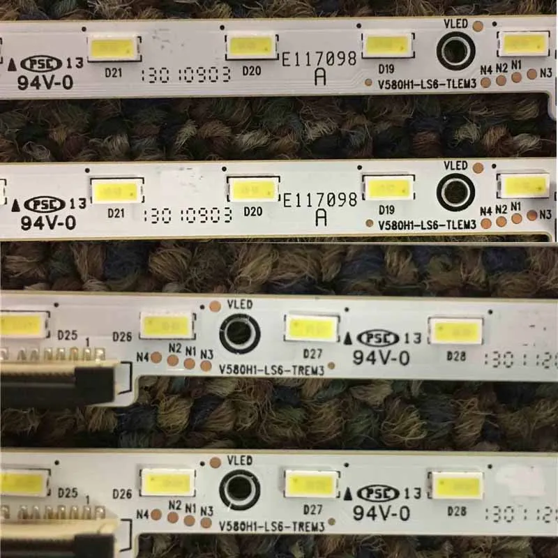 Kits TV's Illumination Bar For Toshiba 58L7300U 58L7350U Backlight Strip V580H1-LS6-TLEM3/REM3 Kits For Panasonic TC-L58E60 Tape