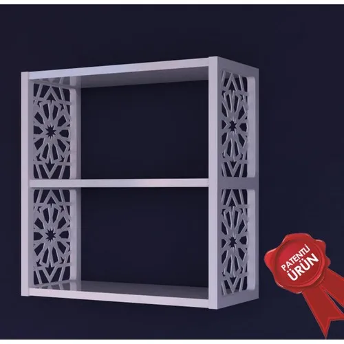 Pratico Decoratieve Muur Rack Wit 50X45X20 Cm