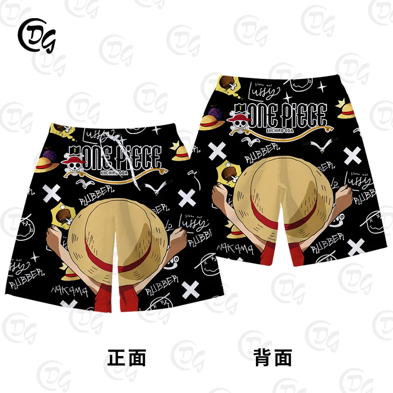 

The 2026 New Popular 2D Anime One Piece Beach Pants, Luffy Pants, Straight-leg Men's and Women's Shorts, and Pajama Pants