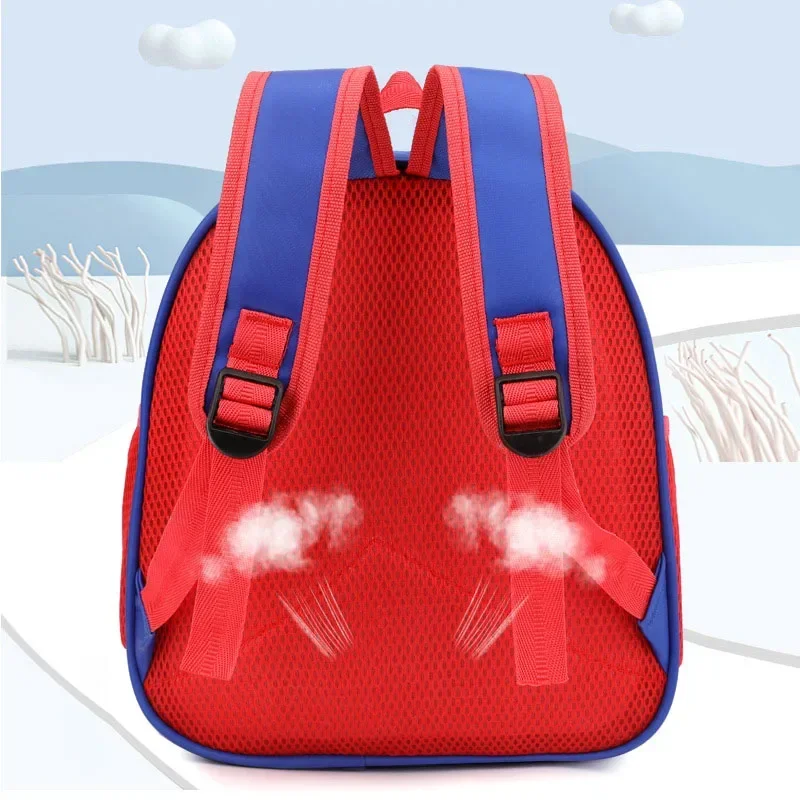 New Princess Elsa Spiderman Breathable Backpack 3-5Y Student School Bags Princess Sofia Kids Cute Cartoon Girls Gift