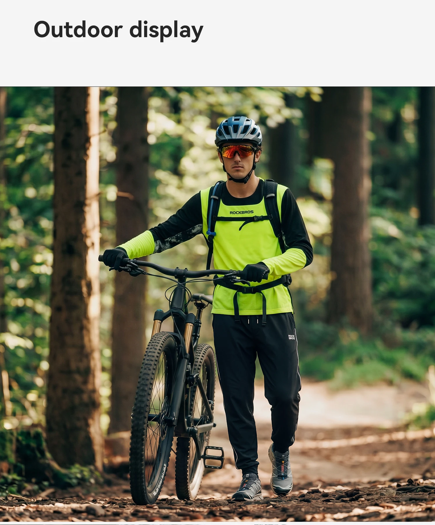 ROCKBROS Bicycle Jerseys Long Sleeves Pullover T-shirts Men Breathable XC Sports Tops MTB Road Bike Cycling Jackets Summer
