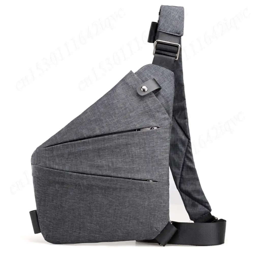 

Mens Fashion Chest Bag Small Waist Bag Adjustable Strap Simple Sling Bag Anti Theft Bag Ergonomic Mini Shoulder Bag