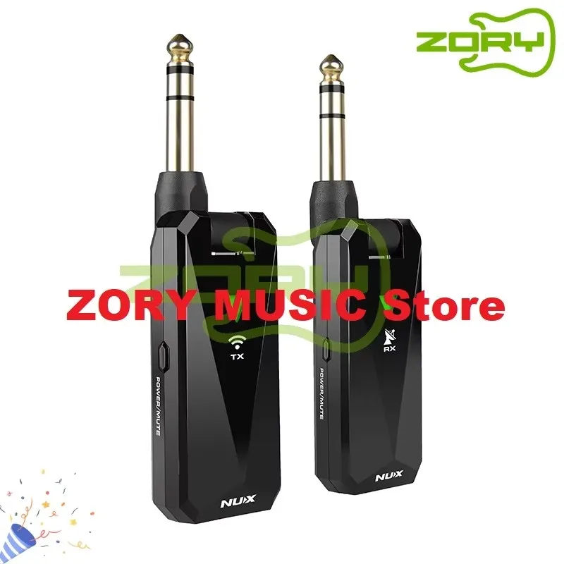 Nux B-5RC sistema sem fio guitarra transmissor receptor de áudio portátil 2.4 ghz transmissão transmissão recarregável guitarra baixo