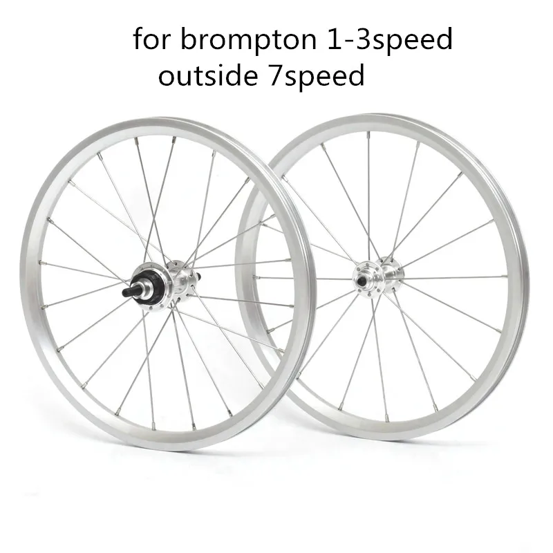 Folding bicycle 349rim front and rear for brompton 7speed