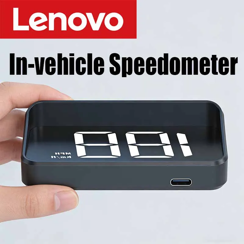 

Многофункциональный проектор на лобовое стекло Lenovo 2026: автомобильный спидометр HUD, цифровой GPS-компас, дисплей скорости