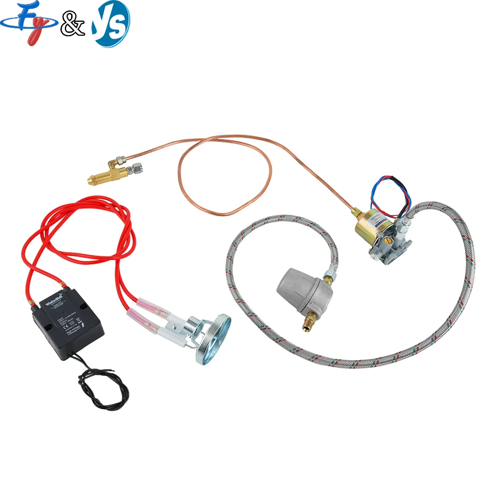 Complete Siphon Oil Burner Ignition System Kit with Electromagnetic Pump, Nozzle, Ignition Transformer & Filter for Waste Oil