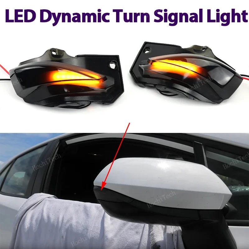 Smoked LED Dynamic Turn Signal Light Side Mirror Flashing Light for Toyota Corolla Sport E210 Sienta XP170 Yaris XP210 2019 2021