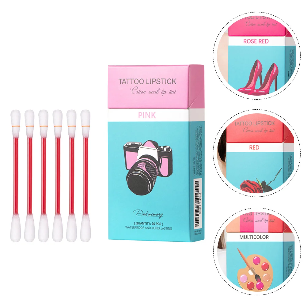 ลิปกลอสเนื้อแมทแบบแท่ง 20 ชิ้น ใช้แล้วทิ้ง ขนาดพกพา ติดทนนาน ชุ่มชื้น สำหรับหลากหลายรุ่น