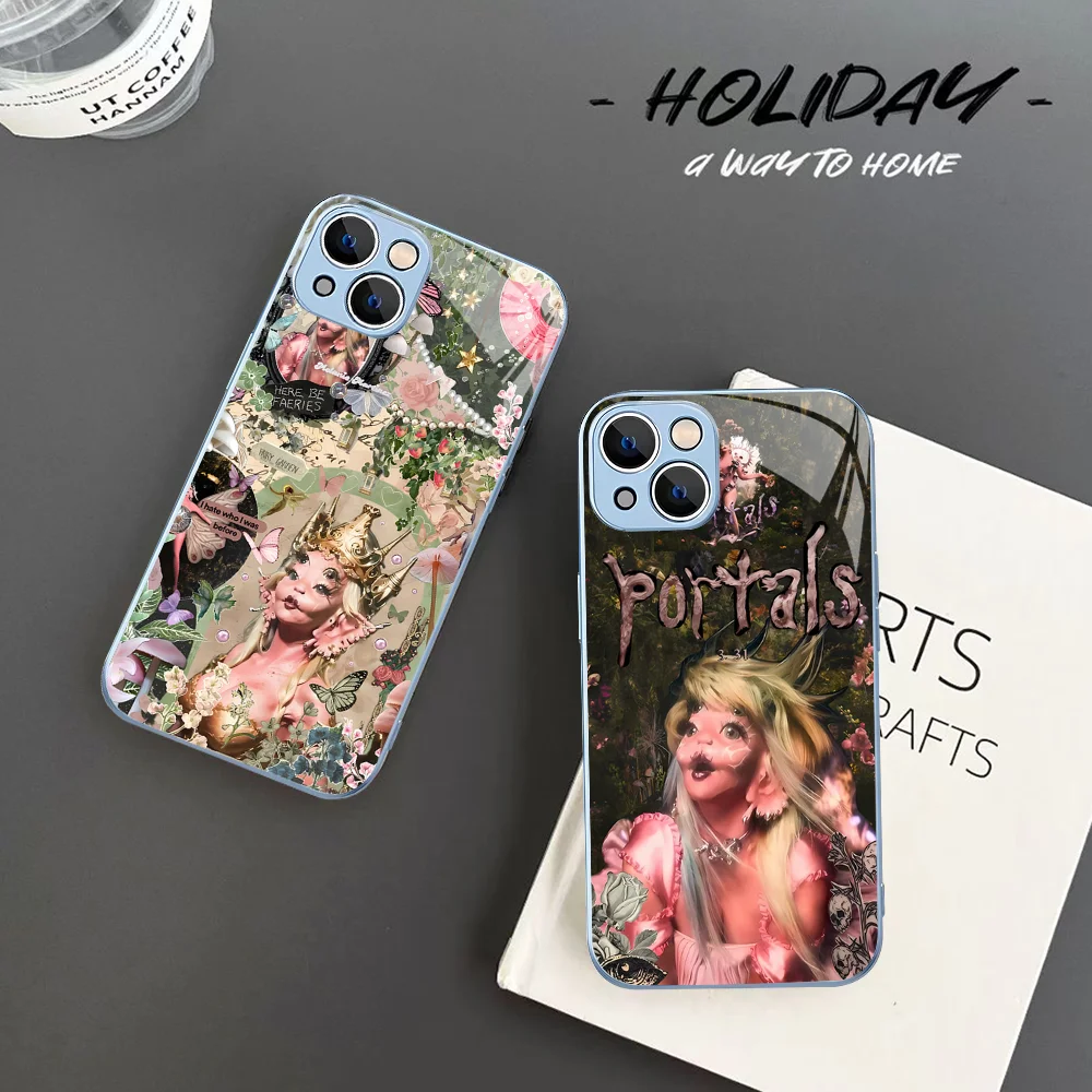 Singer Melanie Martinez Luxury Phone Case Tempered Glass For iphone 14 13 12 11 Pro Mini XS MAX 14Plus X XS XR Fundas