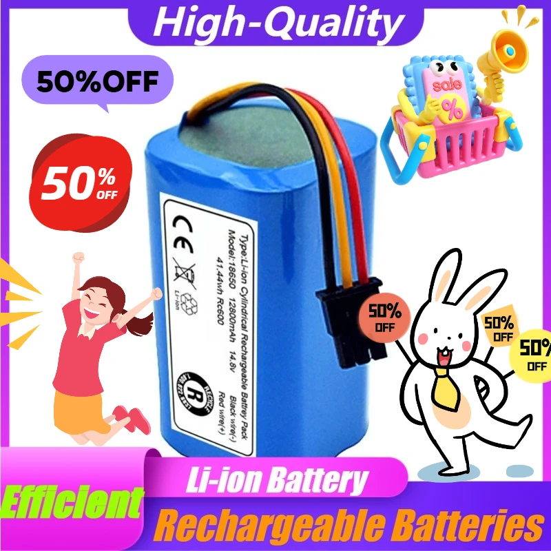 

3000mAh/3200mAh/3500mAh Lithium Batteries Compatible for Haier TAB-T360W TAB-5510S Robotic Vacuum Cleaners