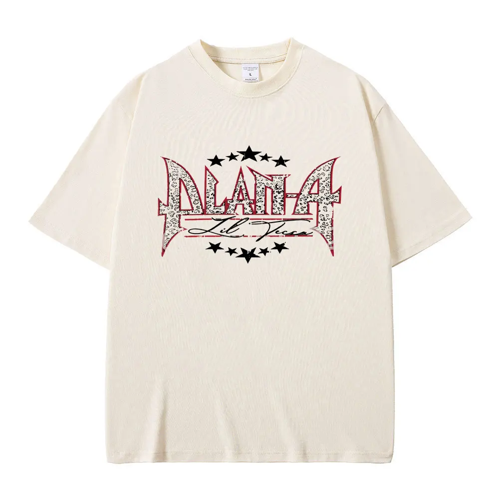

Rapper Lil Tecca Plan A Metal Logo Graphic T Shirt Men Women Clothing Hip Hop Fashion Oversized T-shirts Male Casual Streetwear
