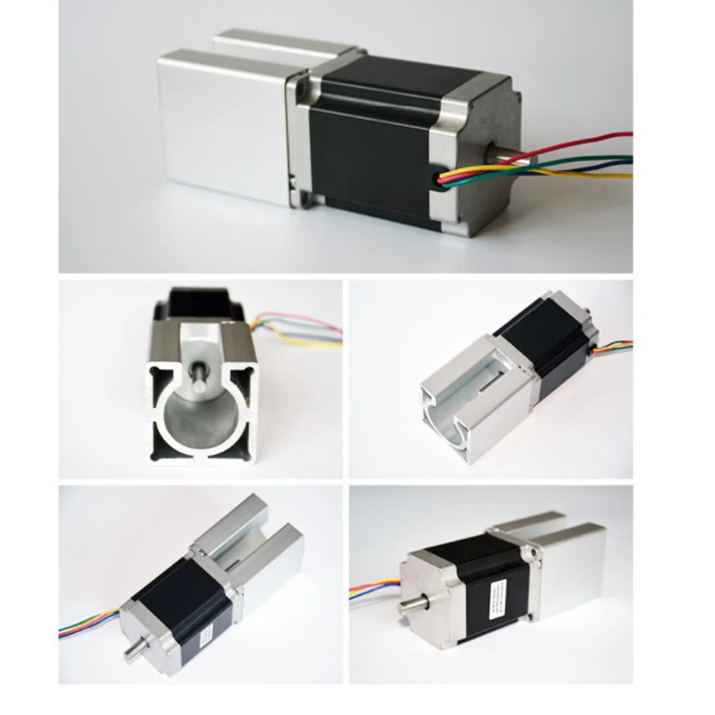 57 Staffa motore passo-passo Supporto ad alta precisione in lega di alluminio per router di CNC Supporto per fresatrice per incisore per router di legno