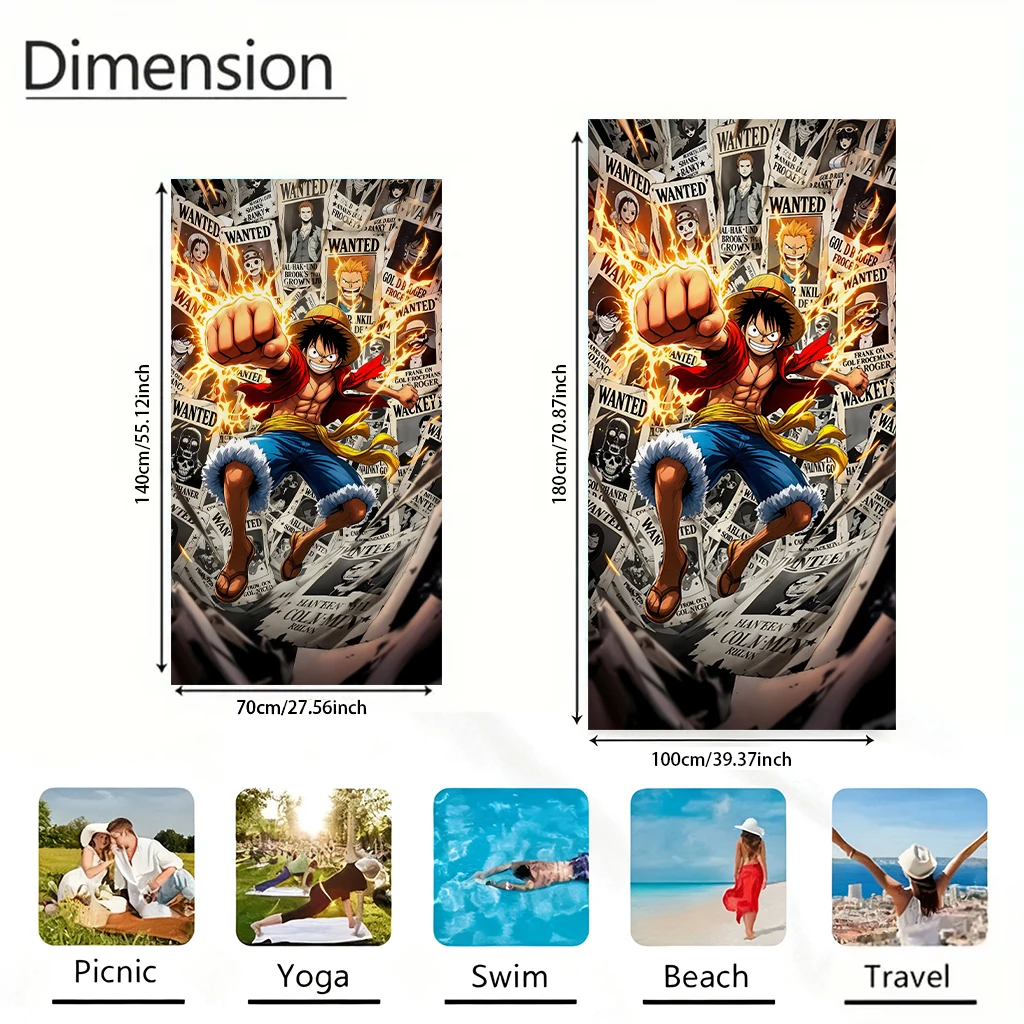 Ręcznik plażowy One Piece Monk – Home Goods Bathroom recenzja i cena
