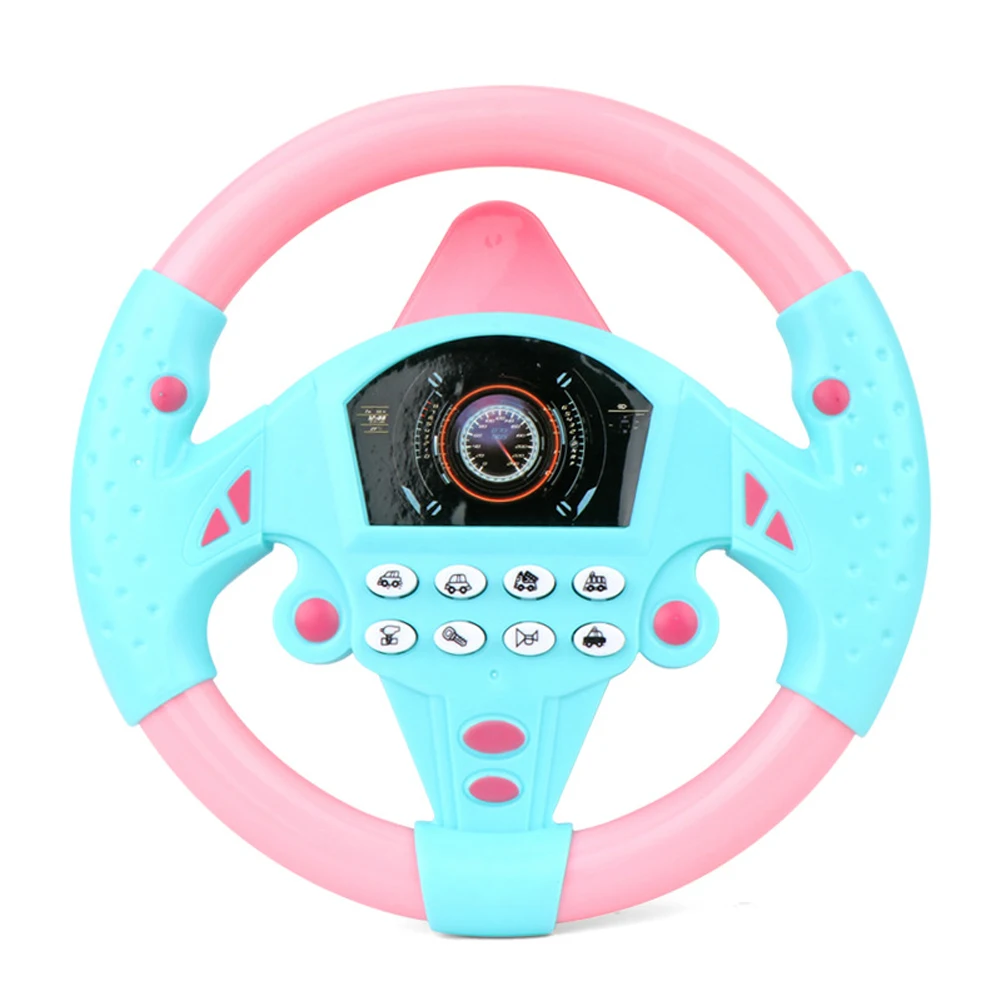 Co Pilot Steering Wheel Simulator Simulação, Montado no carro, Rotação de 360 graus, Condução Internet Celebridade, Voice Toy